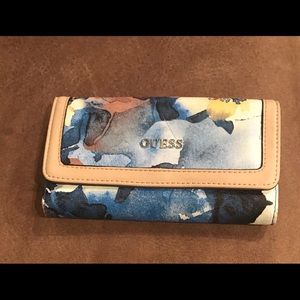 Blue Flower Guess Wallet